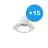 Multipack 15x Noxion Downlight LED Apollo 9W 1100lm 60D - 830 Luz Cálida | 145mm - Recorte 120mm - UGR 