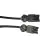 Noxion GST - Compatible Cable de extensión Negro - Macho + Hembra - 1m - 3 pole 1,5mm2