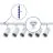Set completo 1-Fase Rail 3 Metro Blanco | incl. 6x Foco + GU10 2700K 3W Regulable + Tapa Final, Conector de Alimentación y I-Conector