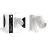 D'Lite Luz De Pared Prisma Metal Blanco | IP20 - Apta para 1x GU10
