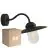 Multipack 6x Nordlux Luxe Luz De Pared Metal Negro | Apta para E27