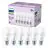 Multipack 6x Philips Bulbo LED E27 Pera Mate 13W 1521lm - 827 Luz Muy Cálida