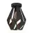 Eglo Luz de techo Carlton 1 Acero Negro Cobre | IP20 - Apta para 1x E27 