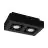 Eglo Techo Foco Mendoza Acero Negro 9.4W 690lm - 830 Luz Cálida | Regulable - Apta para 2x GU10