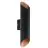 Eglo Luz De Pared Agolada Al Aire Libre Acero Galvanizado Negro Cobre Up & Down 7.4W 660lm - 830 Luz Cálida