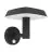 Eglo Luz De Pared Dreoli Solar Negro 8W 970lm - 830 Luz Cálida | IP65 - Sensor De Movimiento