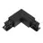 Conector trifásico esquina 90D V - externo - Negro