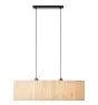 Brilliant Wimea Colgante De Luz Metal Negro Beige | Apta para 2x E27