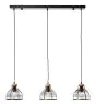 Brilliant Avia Colgante De Luz Metal Madera Negro Madera | Apta para 3x E27