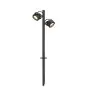 SLV Sitra 360 Pico Luz Aluminium Gris | Al Aire Libre - IP44 - Apta para 2x GX53 