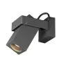 SLV Theo Soporte Luz De Pared Aluminium Antracita | IP65 - Al Aire Libre - Apta para 1x GU10 Max. 7W - Regulable