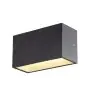 SLV Sitra M Up/Down Luz De Pared Aluminium Gris 14W 1880lm - 830-840 CCT | Al Aire Libre - IP65