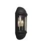Ansell LED Luz de pared Latina Mitad Linterna Negro - Apta para E27 hasta 42W | IP65