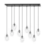 Emibig Colgante De Luz Astral Acero Negro | Apta para 9x E14 - Max 10W