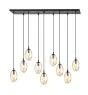 Emibig Colgante De Luz Astral Acero Negro | Apta para 9x E14 - Max 10W
