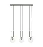 Emibig Colgante De Luz Glam Acero Negro | Apta para 3x E14 - Max 10W