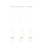 Emibig Colgante De Luz Glam Acero Blanco | Apta para 3x E14 - Max 10W