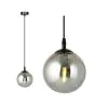 Emibig Colgante De Luz Cosmo Acero Negro | Apta para 1x E14 - Max 10W