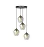 Emibig Colgante De Luz Istar Acero Negro | Apta para 4x E27 - Max 10W
