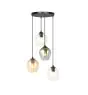 Emibig Colgante De Luz Istar Acero Negro | Apta para 4x E27 - Max 10W