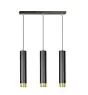 Emibig Colgante De Luz Kibo Acero Negro | Apta para 3x GU10 - Max 10W