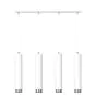 Emibig Colgante De Luz Kibo Acero Blanco | Apta para 4x GU10 - Max 10W
