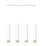 Emibig Colgante De Luz Kibo Acero Blanco | Apta para 4x GU10 - Max 10W