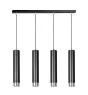 Emibig Colgante De Luz Kibo Acero Negro | Apta para 4x GU10 - Max 10W