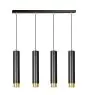 Emibig Colgante De Luz Kibo Acero Negro | Apta para 4x GU10 - Max 10W