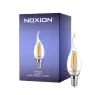 Noxion Lucent LED E14 Punta torcida Vela con Filamento Clara 4.5W 470lm - 827 Luz muy Cálida | Regulable - Reemplazo 40W