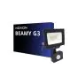 Noxion Proyector LED Beamy G3.1 Negro 20W 2200lm 100D - 830 Luz Cálida | IP44 - Sensor de Movimiento y Luz - Simétrico 