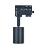Noxion Foco En Carril 3 Fases Aluminium Negro | Apta para 1x GU10