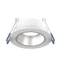 Noxion Foco LED Ares Profundo ring Blanco - con Inner Circulo Plata | Recorte 68mm - incl. GU10 Fitting