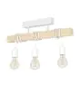 Eglo Luz de techo Townshend Acero Blanco Madera | IP20 - Apta para 3x E27 