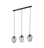 Eglo Colgante De Luz Newtown Acero Negro | IP20 - Apta para 3x E27 