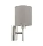 Eglo Luz De Pared Pasteri Acero Níquel Satinado | IP20 - Apta para 1x E27 