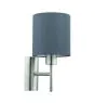 Eglo Luz De Pared Pasteri Acero Níquel Satinado | IP20 - Apta para 1x E27 