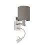 Eglo Luz De Pared Pasteri Acero Níquel Satinado 40 | IP20 - Incl. Foco y Excl. 1x E27