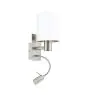 Eglo Luz De Pared Pasteri Acero Níquel Satinado 40 | IP20 - Incl. Foco y Excl. 1x E27