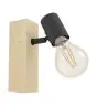 Eglo Luz De Pared Townshend 3 Madera Acero Negro | IP20 - Apta para 1x E27