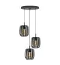 Eglo Colgante De Luz Romazzina Acero Negro | Apta para 3x E27