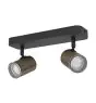 Eglo Luz de techo Consuma 1 Acero Bronce Negro | IP44 - Apta para 2x GU10 
