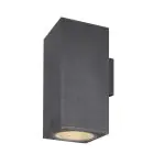 SLV Enola Up/Down Luz De Pared Aluminium Gris Cuadrado 55W 6000lm - 930-940 CCT | Al Aire Libre - IP65 - Mejor Reproducción De Color