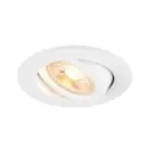 SLV New Tria 68 Foco Aluminium Blanco Esférica | Recorte 68mm - Apta para 1x GU10 