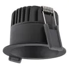 Ledvance Foco LED Oscurolight Aluminium Negro 8W 640lm 36D - 927 Luz muy Cálida | Recorte 68mm - IP44 - Mejor reproducción de color - Regulable