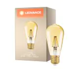 Ledvance Vintage 1906 LED E27 Pera Clara 6.5W 725lm - 824 Luz muy Cálida | Regulable - Reemplazo 55W