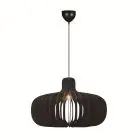 Nordlux Hazo 65 Colgante De Luz Madera Negro | Apta para 1x E27