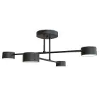 Emibig Luz de techo Halo Acero Negro | Apta para 4x GX53 - Max 8W
