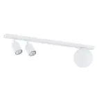 Emibig Luz de techo Baster Acero Blanco | Apta para 2x GU10 - Max 8W, 1x E14 - Max 10W