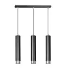 Emibig Colgante De Luz Kibo Acero Negro | Apta para 3x GU10 - Max 10W